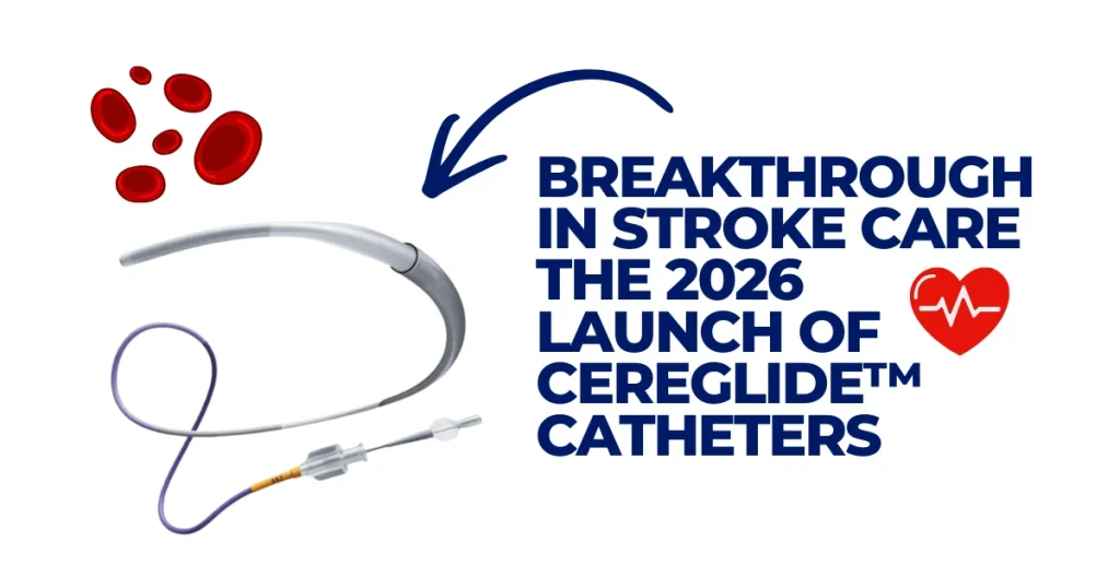 CEREGLIDE™ Catheters Cereglide aspiration catheter for neurovascular stroke care and mechanical thrombectomy procedure.